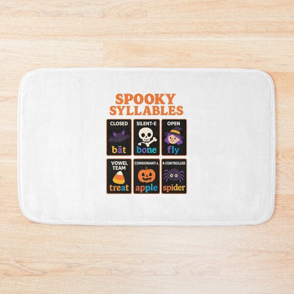 Item preview, Spooky Syllables – Halloween Phonics Learning Shirt for Kids & Teachers designed and sold by DailyDrivesct.
