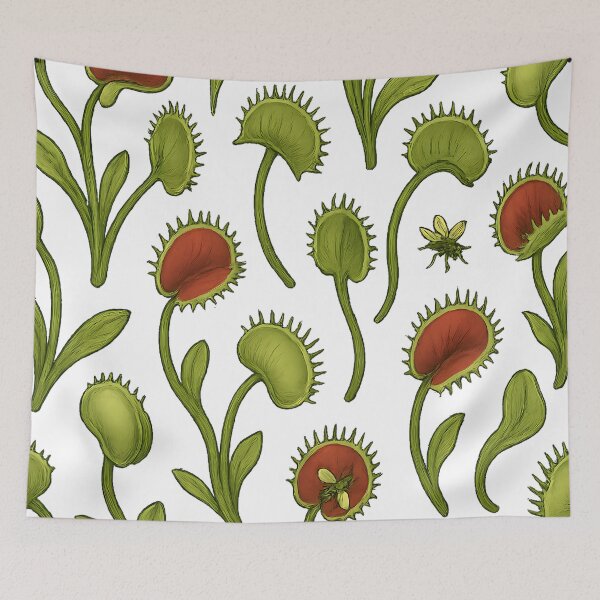 Item preview, Flytrap Chic – Hawaiian-Style Venus Flytrap Pattern designed and sold by designsbyhw.