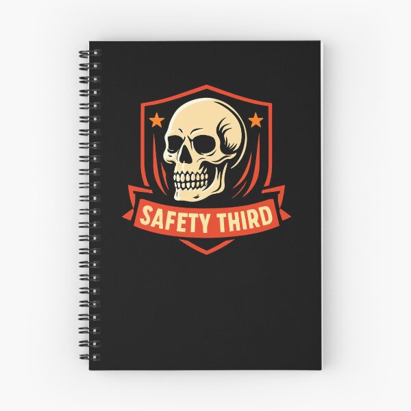 Item preview, Safety Third Badge Skull Funny Sarcastic Safety Third Gear designed and sold by DynamicDesign.