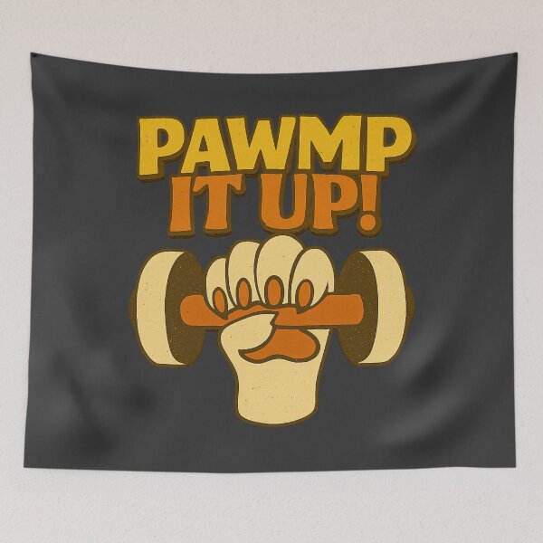 Item preview, Pawmp It Up! — Funny Retro Dog Gym Shirt for Fitness Lovers designed and sold by AdelStore.