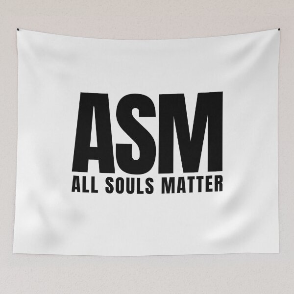 Item preview, ASM All Souls Matter Black Letters designed and sold by GFamilyC.