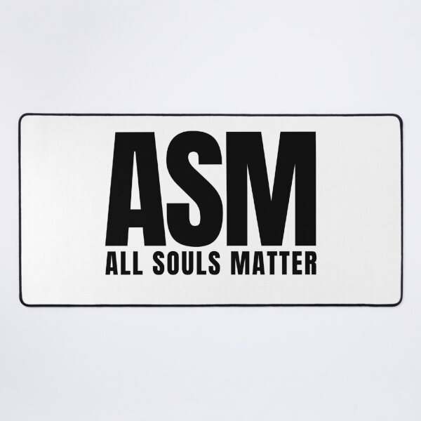 Item preview, ASM All Souls Matter Black Letters designed and sold by GFamilyC.