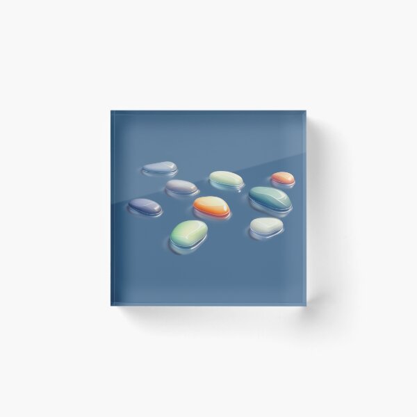 Item preview, River Stone Whisper designed and sold by CTM ArtStudio.