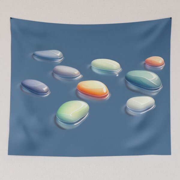 Item preview, River Stone Whisper designed and sold by CTM ArtStudio.
