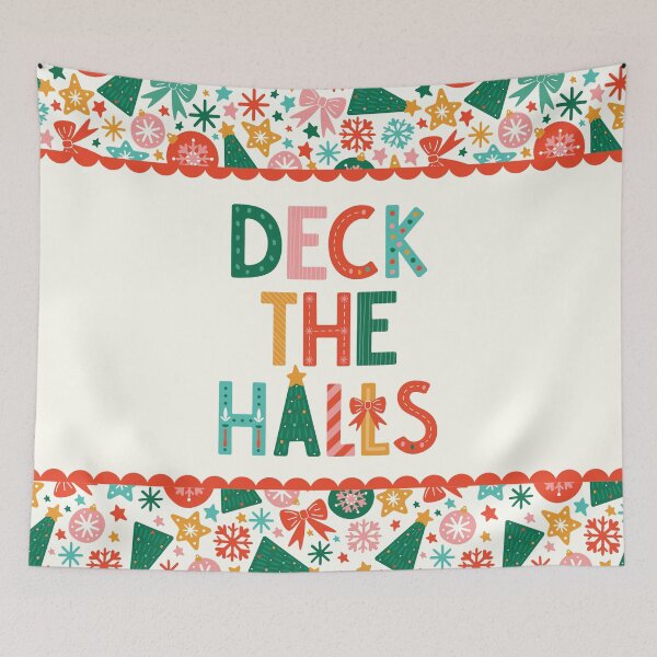 Item preview, Deck the Halls - Playful, Festive Lettering designed and sold by HotFluff.