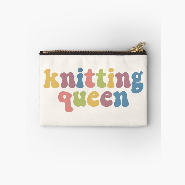 Item preview, knitting queen designed and sold by cozy creatures council.
