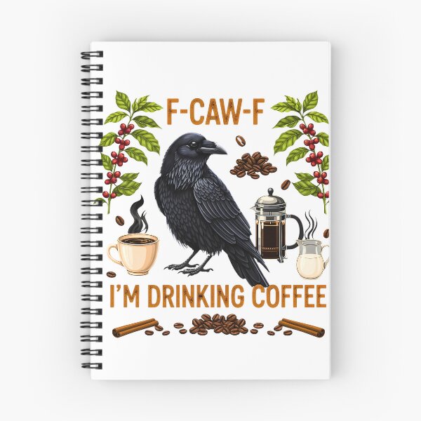 Item preview, F caw f I'm drinking coffee funny meme  designed and sold by VividDripCo.