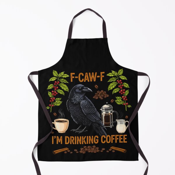 Item preview, F caw f I'm drinking coffee funny meme designed and sold by VividDripCo.
