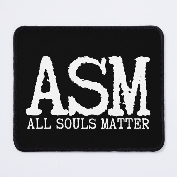 Item preview, ASM All Souls Matter Typewriter Font White Letters designed and sold by GFamilyC.