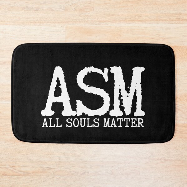Item preview, ASM All Souls Matter Typewriter Font White Letters designed and sold by GFamilyC.