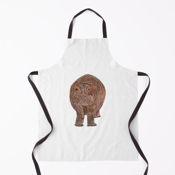 Item preview, Hand Drawn Hippo designed and sold by Lena Draws.