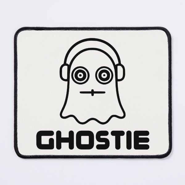 Item preview, Ghostie DJ "Main Logo" (Black on White, Centre) designed and sold by haunted_merch.