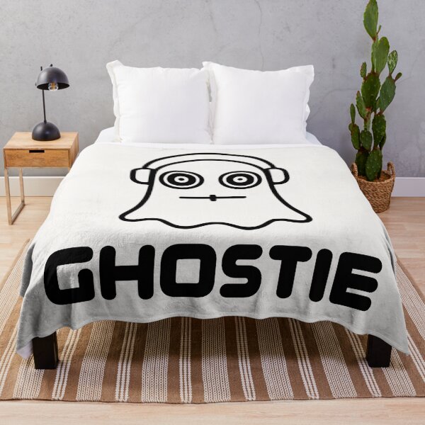 Item preview, Ghostie DJ "Main Logo" (Black on White, Centre) designed and sold by haunted_merch.