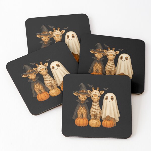 Item preview, Giraffe-o-Ween Trio – Cute Halloween Safari Friends designed and sold by DailyDrivesct.
