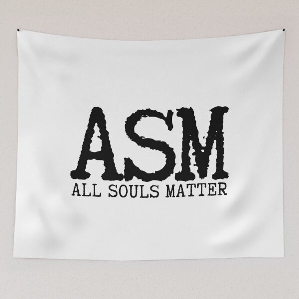 Item preview, ASM All Souls Matter Typewriter Font Black Letters designed and sold by GFamilyC.
