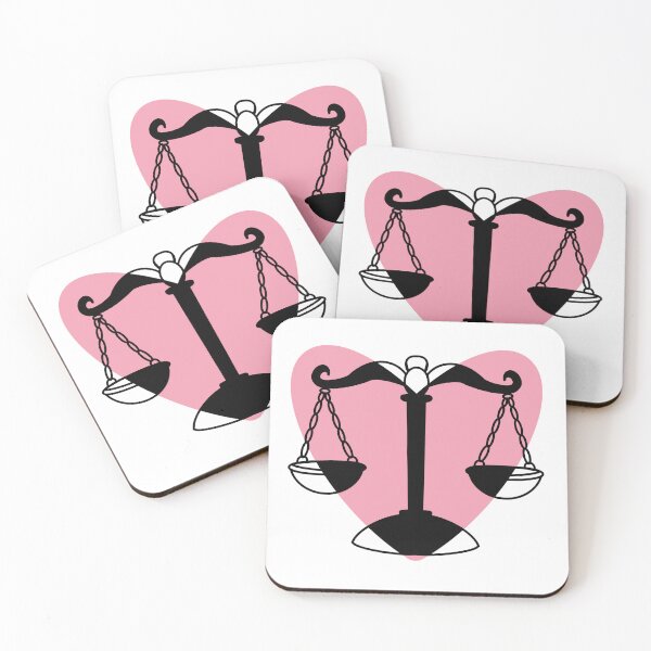 Item preview, Scales of Justice Heart – Pink Legal Balance Sticker | Feminine Law Aesthetic designed and sold by MagicMe-JD.