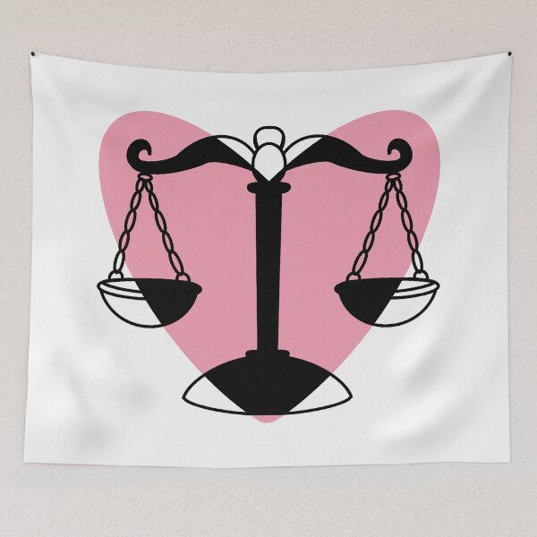 Item preview, Scales of Justice Heart – Pink Legal Balance Sticker | Feminine Law Aesthetic designed and sold by MagicMe-JD.