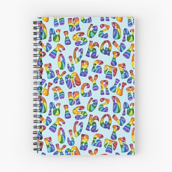 Item preview, Puffy Rainbow ABCs designed and sold by Unhinged Heather.