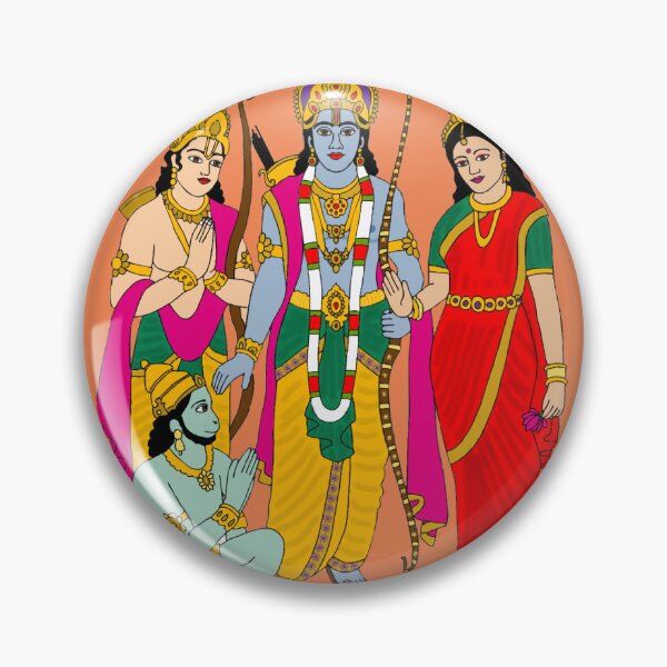 Item preview, Lord Rama Darbar Digital Artwork | Divine Court of Ayodhya | Hindu Spiritual Wall Decor designed and sold by Harshit_Digital_Arts.