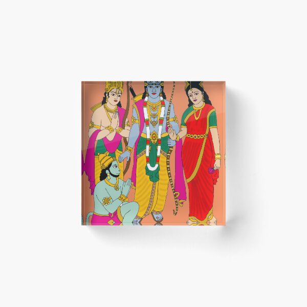 Item preview, Lord Rama Darbar Digital Artwork | Divine Court of Ayodhya | Hindu Spiritual Wall Decor designed and sold by Harshit_Digital_Arts.
