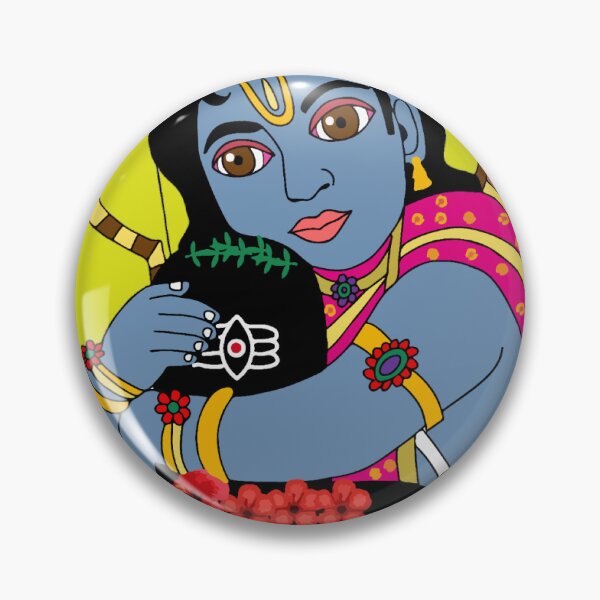 Item preview, Child Lord Rama Wall Art | Bal Shri Ram Digital Illustration | Hindu Spiritual Home Decor designed and sold by Harshit_Digital_Arts.