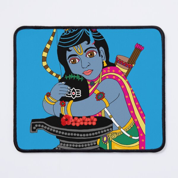 Item preview, Child Lord Rama Wall Art | Bal Shri Ram Digital Illustration | Hindu Spiritual Home Decor designed and sold by Harshit_Digital_Arts.