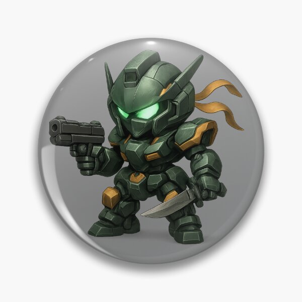Artikelvorschau, Chibi Mech-Krieger entworfen und verkauft von NerdHoard.
