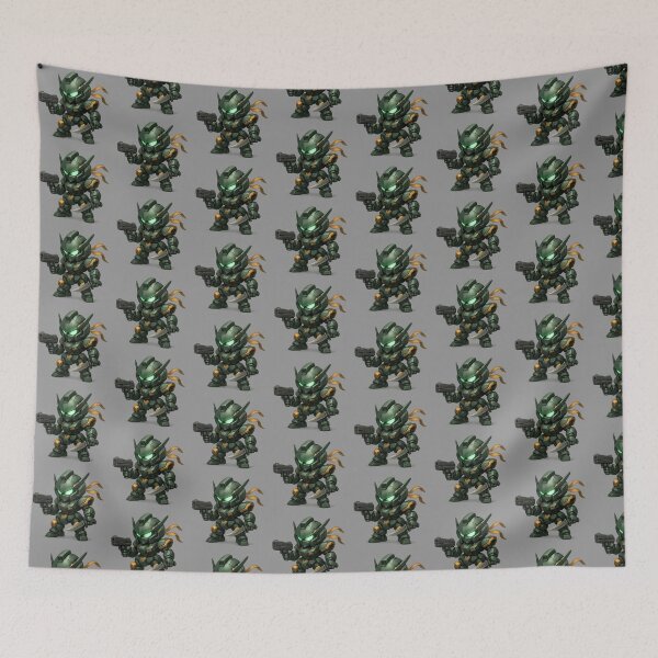 Item preview, Chibi Mech Warrior designed and sold by NerdHoard.