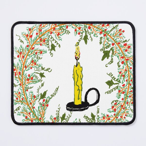 Item preview, Winter Holiday Wreath and Candle designed and sold by Nigel-here.