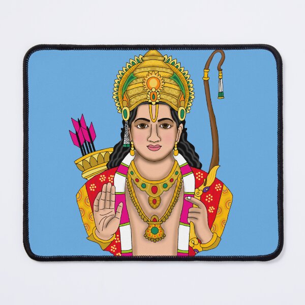 Item preview, Shree Ram Divine Illustration | Maryada Purushottam Shri Ram | Hindu Spiritual Wall Art designed and sold by Harshit_Digital_Arts.