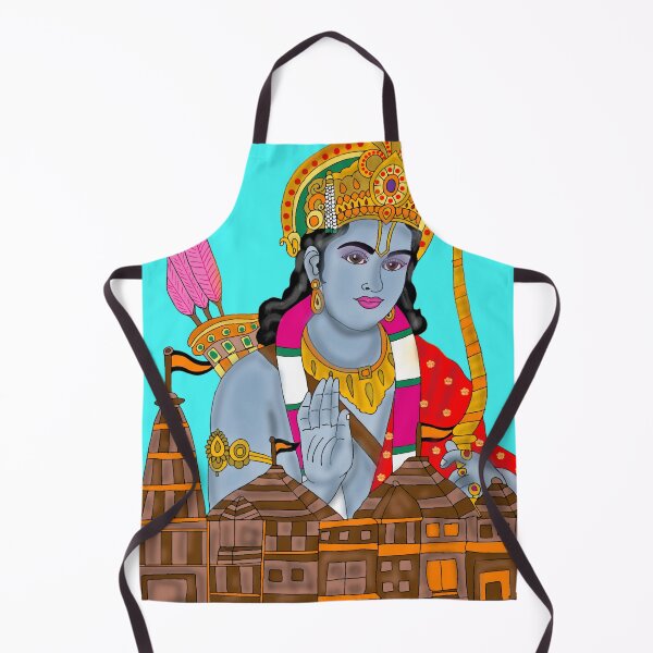 Item preview, Ram Mandir Digital Illustration | Divine Temple of Lord Ram | Hindu Spiritual Wall Art designed and sold by Harshit_Digital_Arts.