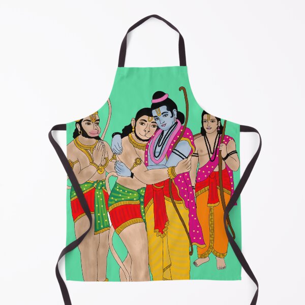 Item preview, Lord Ram and Sugriv Digital Artwork | Divine Alliance from Ramayana | Hindu Spiritual Wall Art designed and sold by Harshit_Digital_Arts.