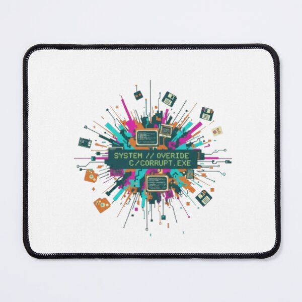 Item preview, Corrupt.exe Glitch Tech Explosion Art designed and sold by AkisegGraphix.