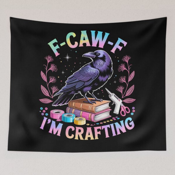 Item preview, f caw f I'm drinking coffee funny crow meme  designed and sold by VividDripCo.