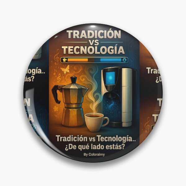 Item preview, Tradition vs. Technology — The Coffee Battle. By COLORALMY designed and sold by Coloralmy.