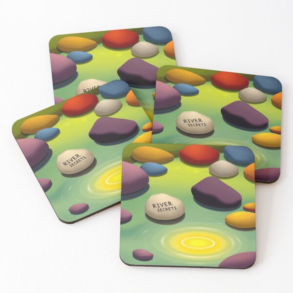 Item preview, Whispering River Stones designed and sold by CTM ArtStudio.
