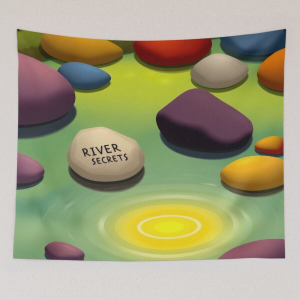 Item preview, Whispering River Stones designed and sold by CTM ArtStudio.