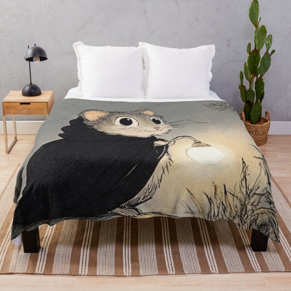 Item preview, Cute Hamster in Cloak Holding Lantern – Fantasy Night Illustration designed and sold by PaintbrushPlace.