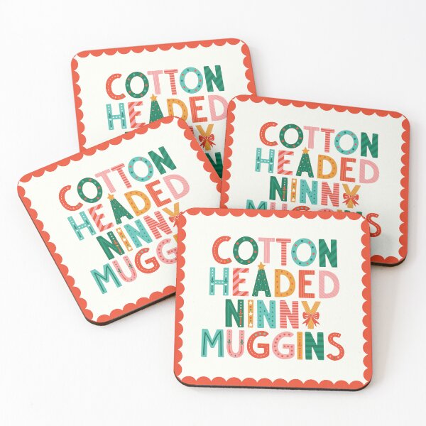 Item preview, Cotton Headed Ninny Muggins - Playful, Festive Lettering designed and sold by HotFluff.