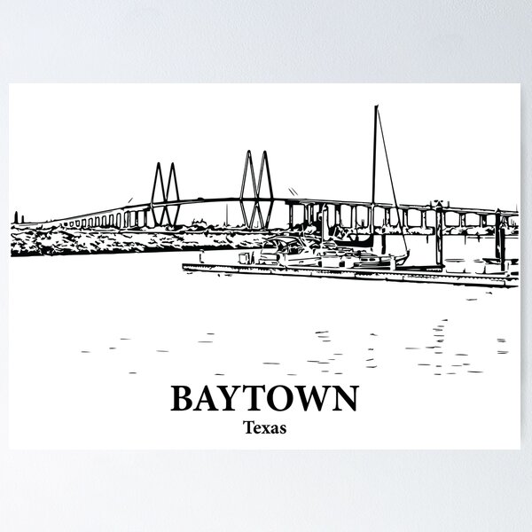 Item preview, Baytown - Texas designed and sold by Lakeric Cityscapes.
