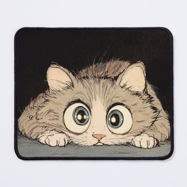 Item preview, Wide-Eyed Hamster Lying Down – Cute Cartoon Animal Illustration designed and sold by PaintbrushPlace.