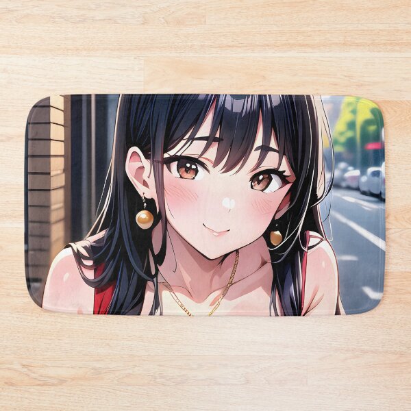 Item preview, Anna Yamada Lovely Red Dress City Glow Anime Girl designed and sold by Raslbazola.