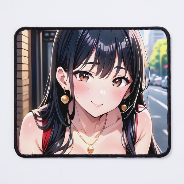 Item preview, Anna Yamada Lovely Red Dress City Glow Anime Girl designed and sold by Raslbazola.