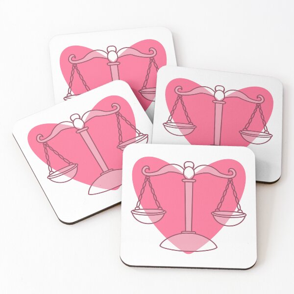 Item preview, Scales of Justice Heart – Soft Pink Law Aesthetic Sticker | Feminine Legal Balance Design designed and sold by MagicMe-JD.