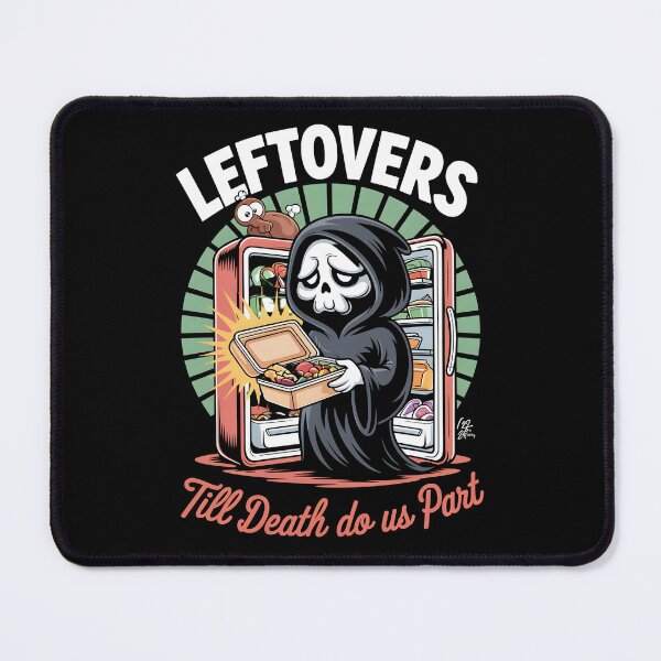 Item preview, Halloween Leftovers – Funny Grim Reaper Food Humor designed and sold by Taans-Creation.