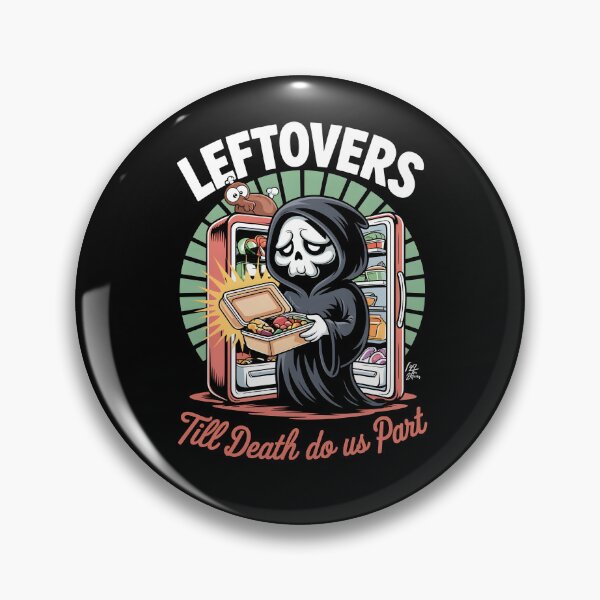 Item preview, Halloween Leftovers – Funny Grim Reaper Food Humor designed and sold by Taans-Creation.