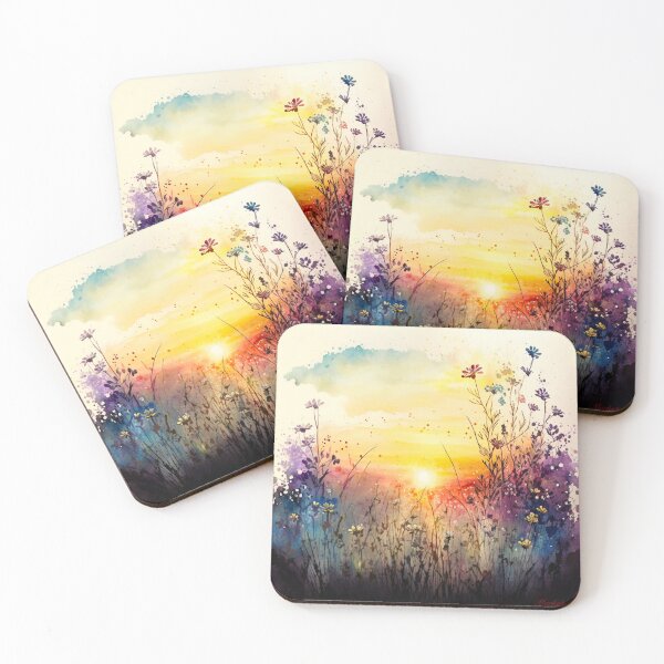 Item preview, Wildflower Field Watercolor 4 designed and sold by marknprints.