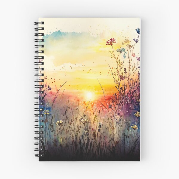Item preview, Wildflower Field Watercolor 4 designed and sold by marknprints.