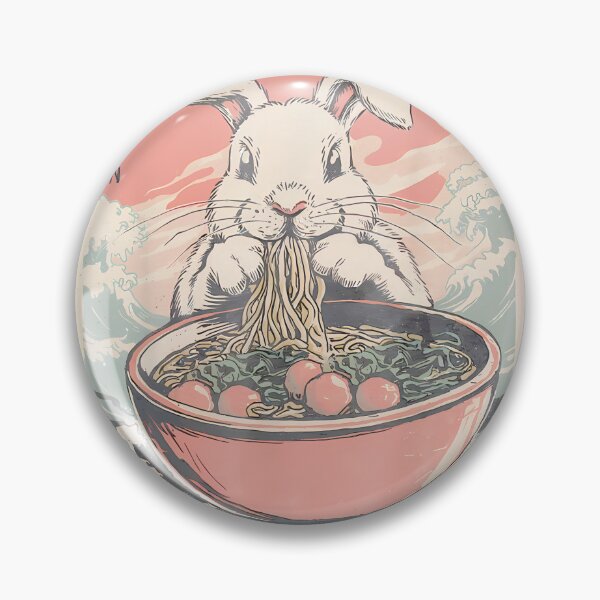 Artikelvorschau, Kawaii Bunny Ramen Japanische Nudeln Wellen Kunst von Merch, Limitierte Auflage, Perfektes Geschenk für Sie und F entworfen und verkauft von Amber Thomas.