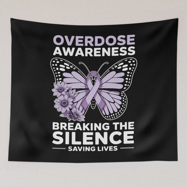 Item preview, Overdose Awareness Purple Ribbon Drug Addiction designed and sold by PunkNation-Arts.